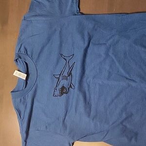 Blue shark t-shirt use small